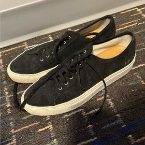 Common Projects Black Sneakers Minimalist Design